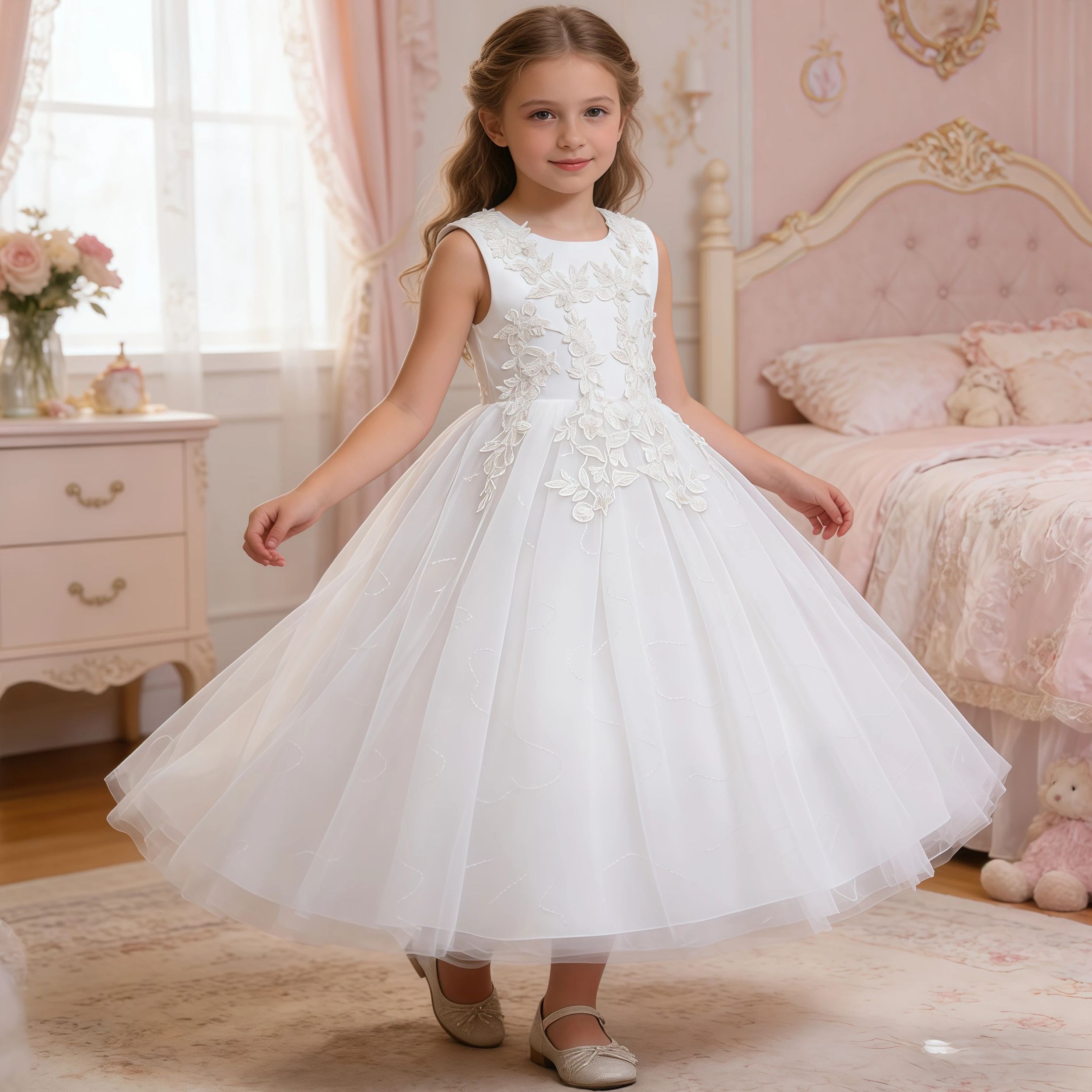 Women'S Formal Wear For Girls - Genç Kızlar Payetler Nakış Nedime Uzun