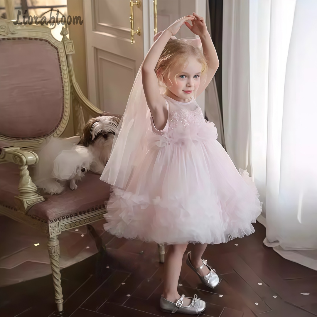 Women'S Formal Wear For Girls - Kız Çocuk Tül Elbisesi Katmanlı Etek