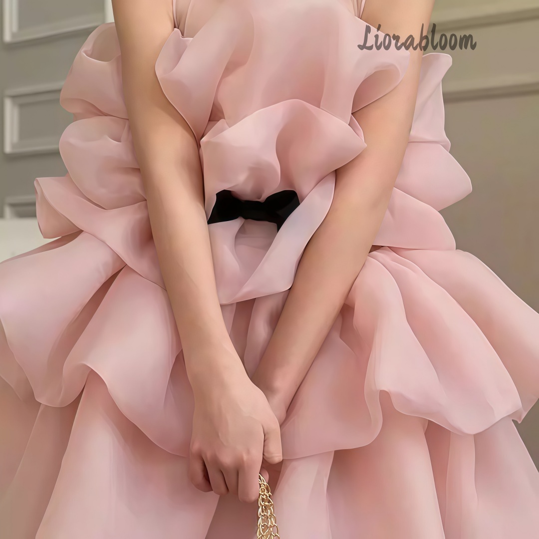 Women'S Formal Wear For Girls - Çok Renkli Katmanlı Kız Çocuk Abiye