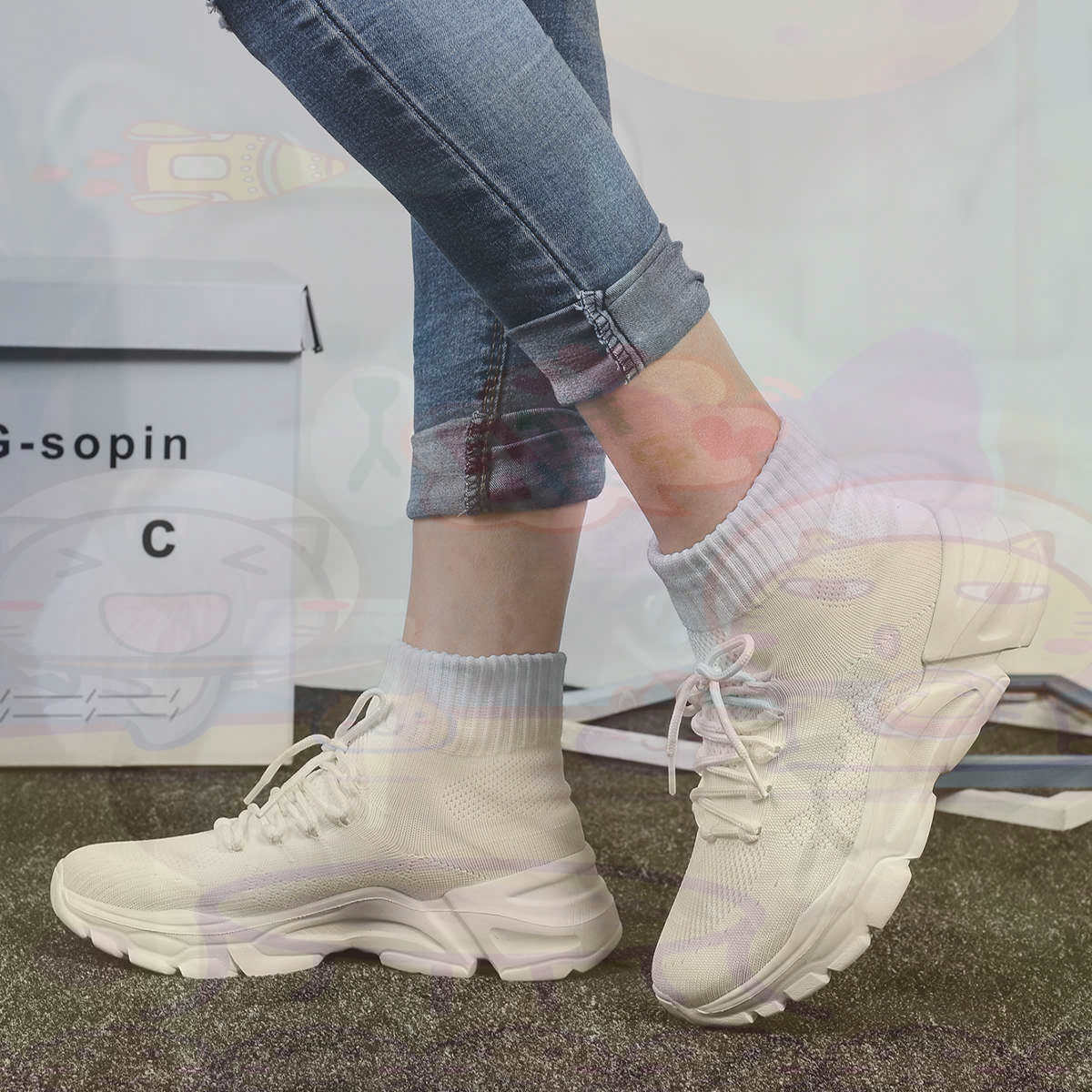 Formal Women Daily Wear Footwear - Yüksekliği Artırır Sümer Basketbol Basketbol kadın