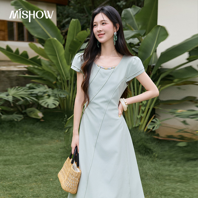 MISHOW Kadın Yeşil Midi Uzun E - Women'S Green Formal Wear incelemesi ve fiyatı