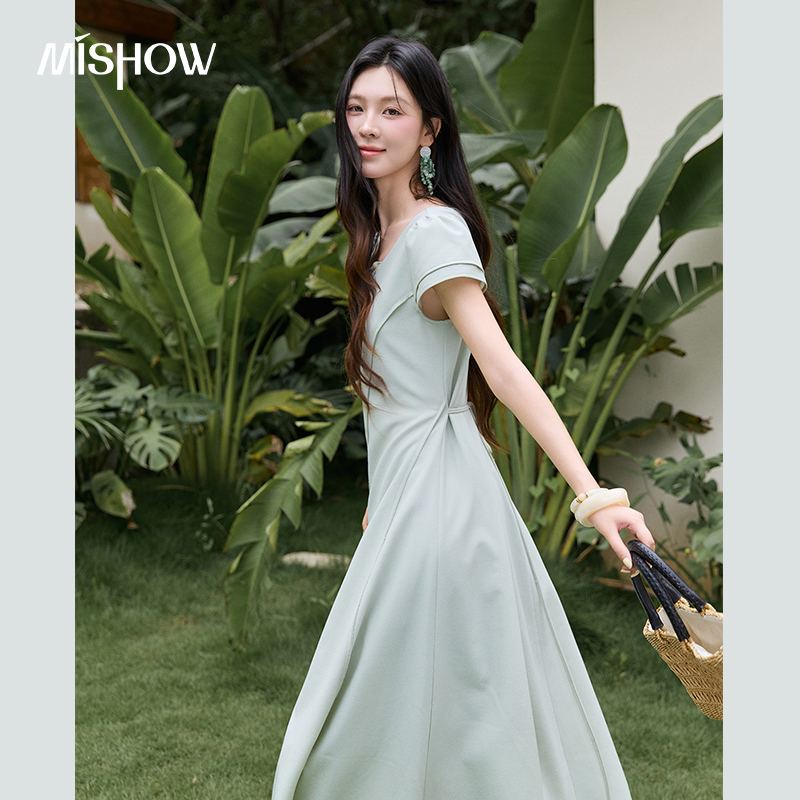 MISHOW Kadın Yeşil Midi Uzun E - Women'S Green Formal Wear incelemesi ve fiyatı