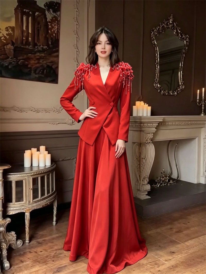 Bej Kadın Takım Etek Seti 2 Pa - Women'S Formal Wear For A Wedding incelemesi ve fiyatı