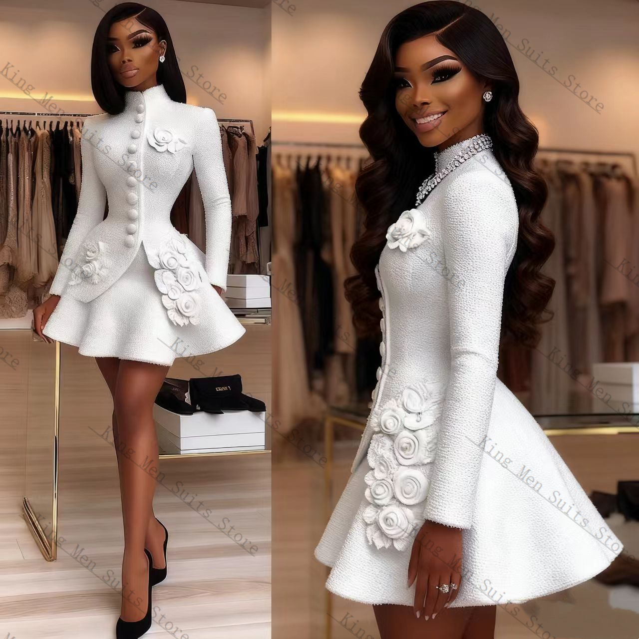 Lüks Beyaz Kadın Takım Elbise  - Women'S Formal Wear For A Wedding incelemesi ve fiyatı
