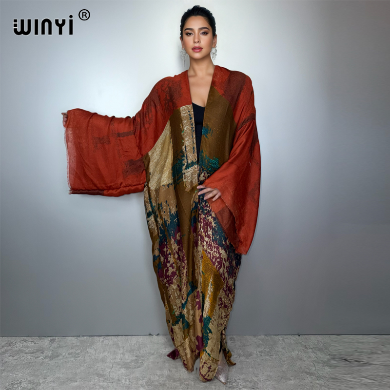 WINYI kimono yağlıboya baskılı - Young Women'S Formal Wear incelemesi ve fiyatı